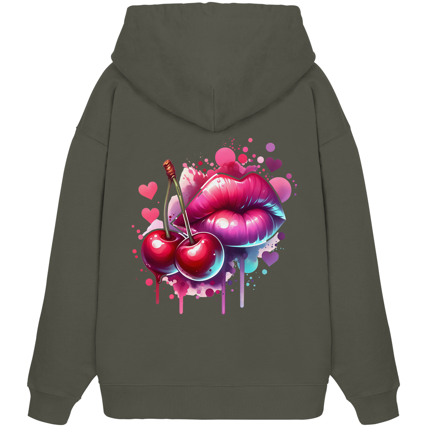 Cherry Kiss - Organic Oversize Hoodie
