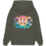 Tropical Sunset Glasses - Organic Oversize Hoodie