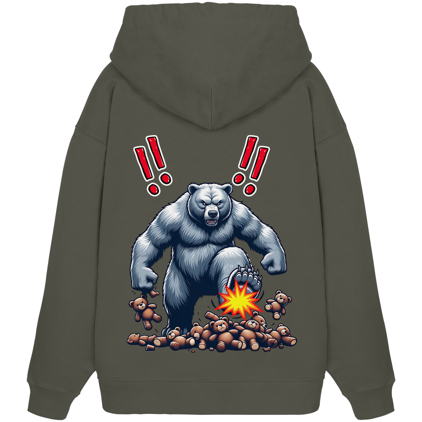 Teddy Terror - Organic Oversized Hoodie