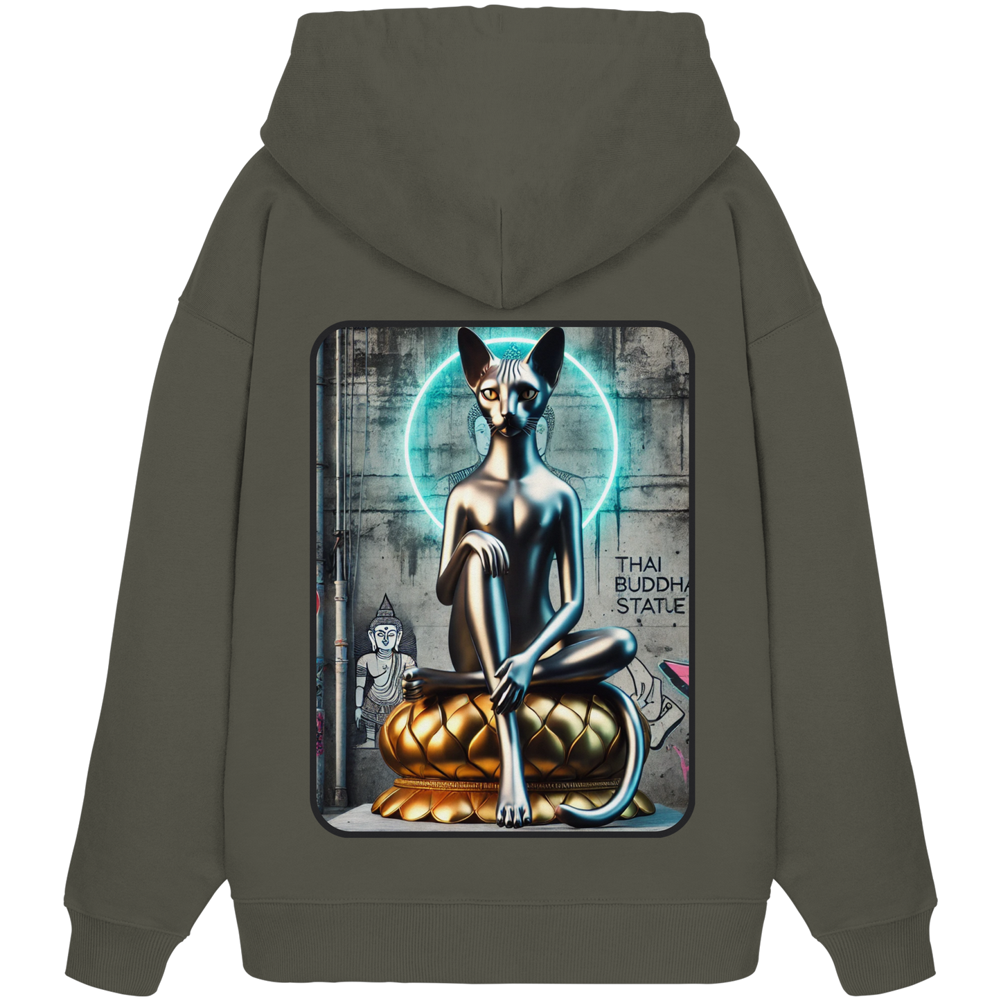 Mystic Cat - Organic Oversize Hoodie