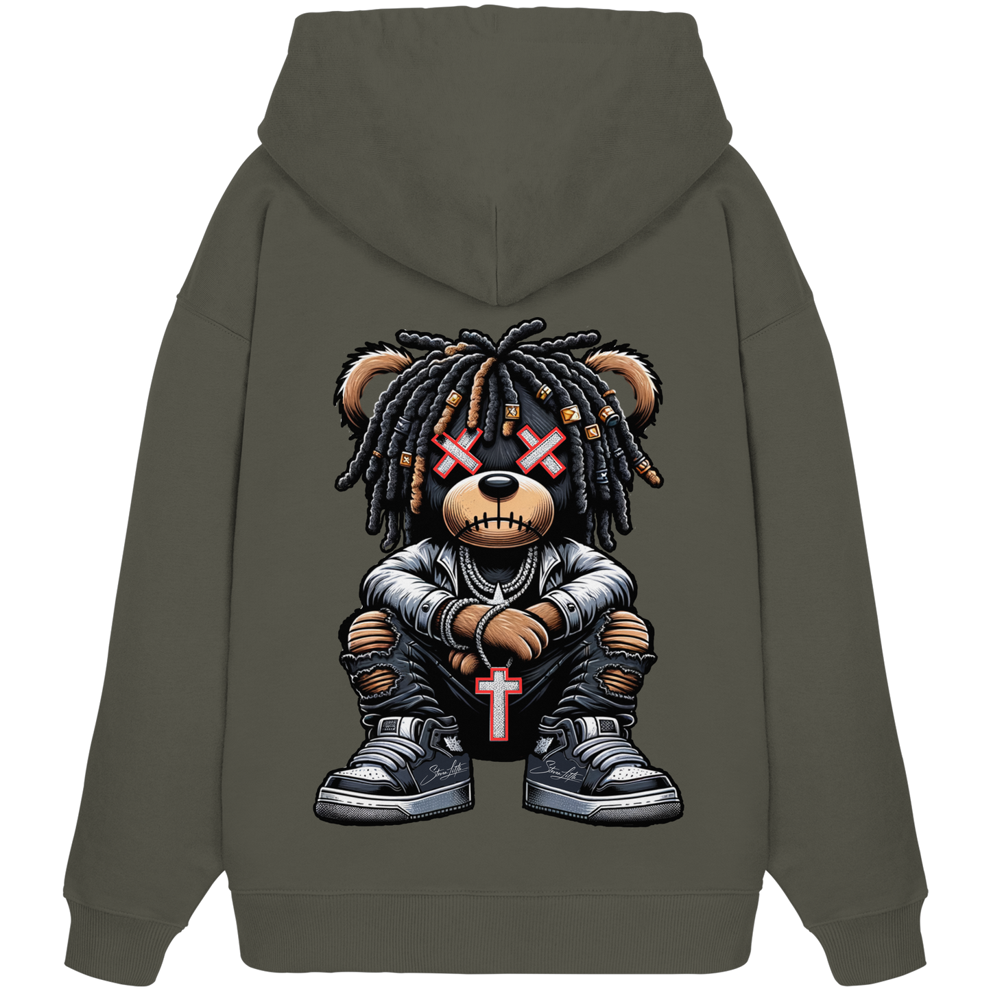 Badass Teddy - Organic Oversized Hoodie