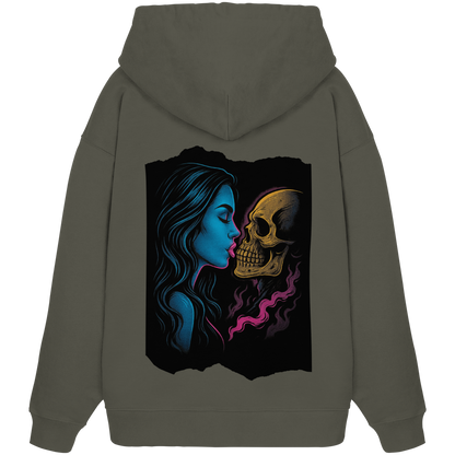 Kissing Skull - Organic Oversize Hoodie