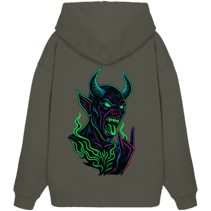 Neon Hellfire - Organic Oversize Hoodie