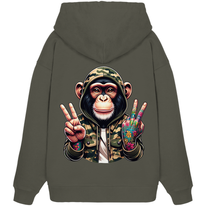 Jungle Ink Monkey - Organic Oversized Hoodie