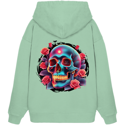 Glow Skull Design - Organic Oversize Hoodie