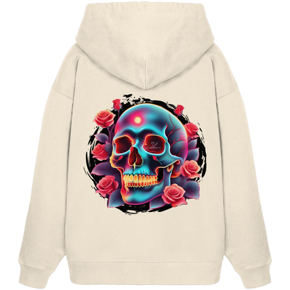 Glow Skull Design - Organic Oversize Hoodie