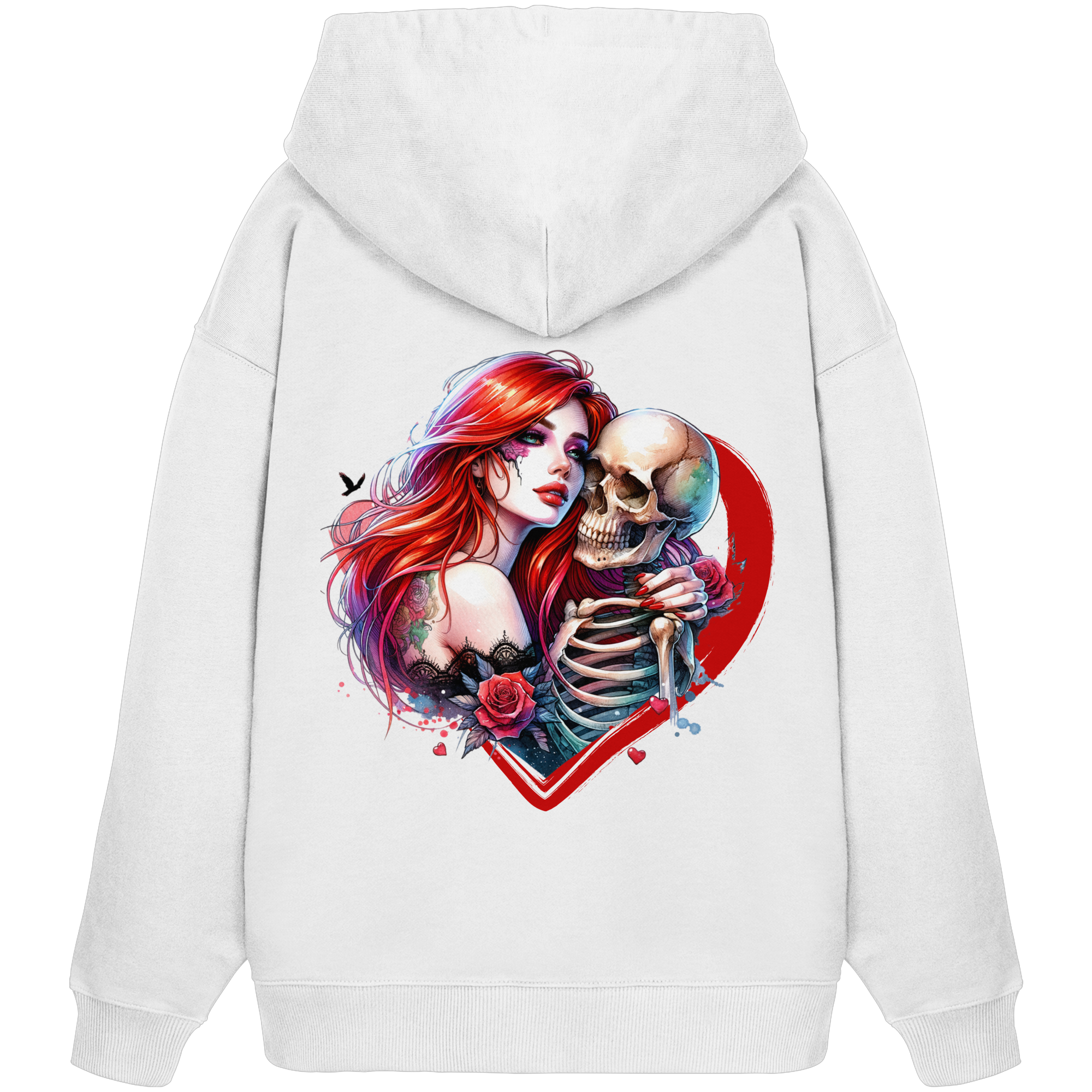 Forever Love - Sweat à capuche oversize bio