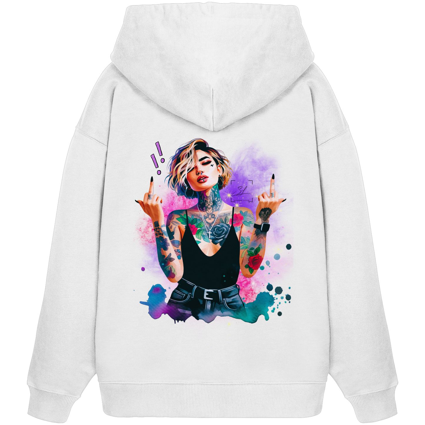 Rebel Rose - Organic Oversize Hoodie