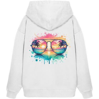 Tropical Sunset Glasses - Organic Oversize Hoodie
