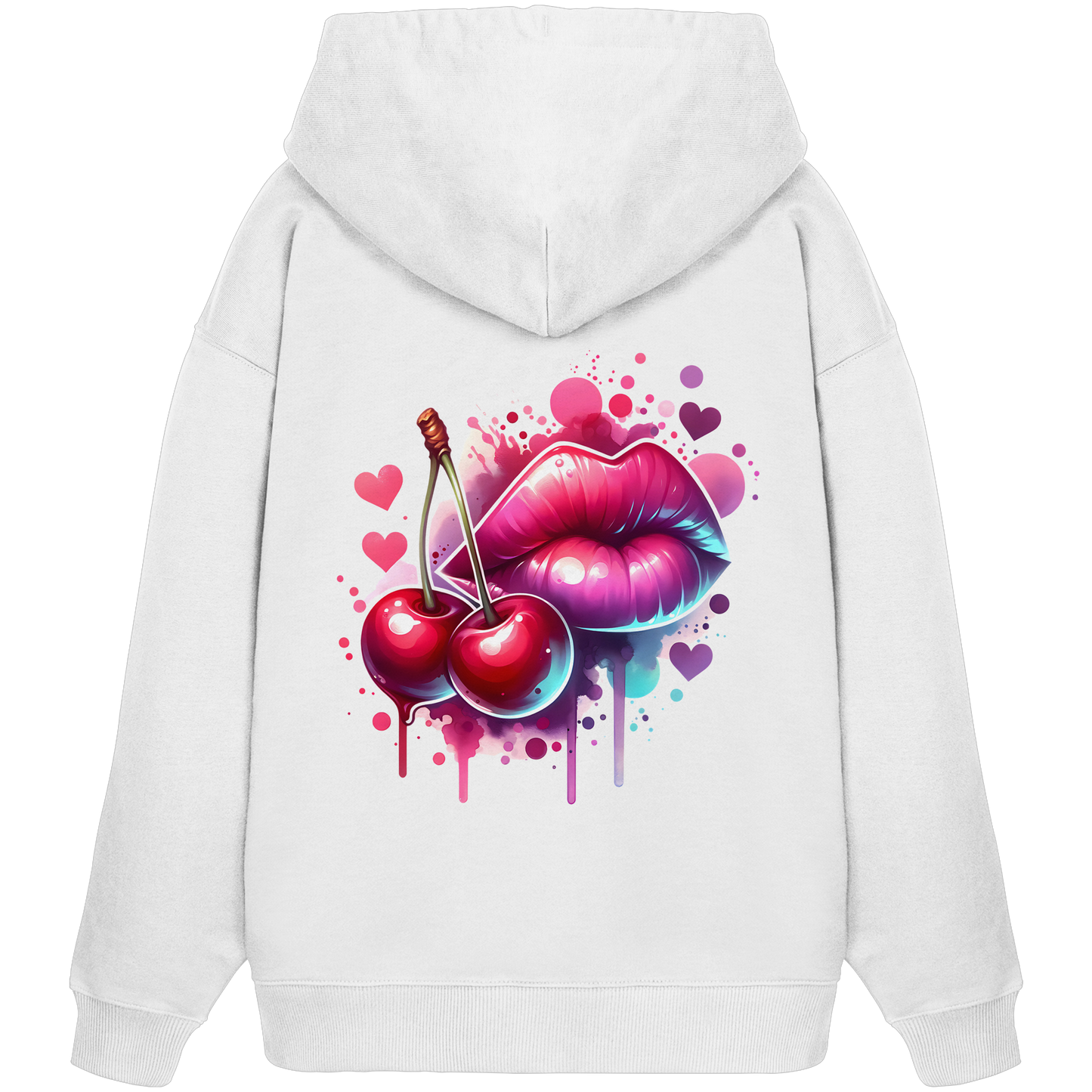 Cherry Kiss - Organic Oversize Hoodie