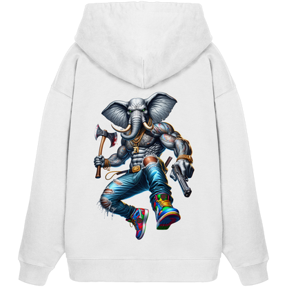 Elephant Warrior - Organic Oversize Hoodie