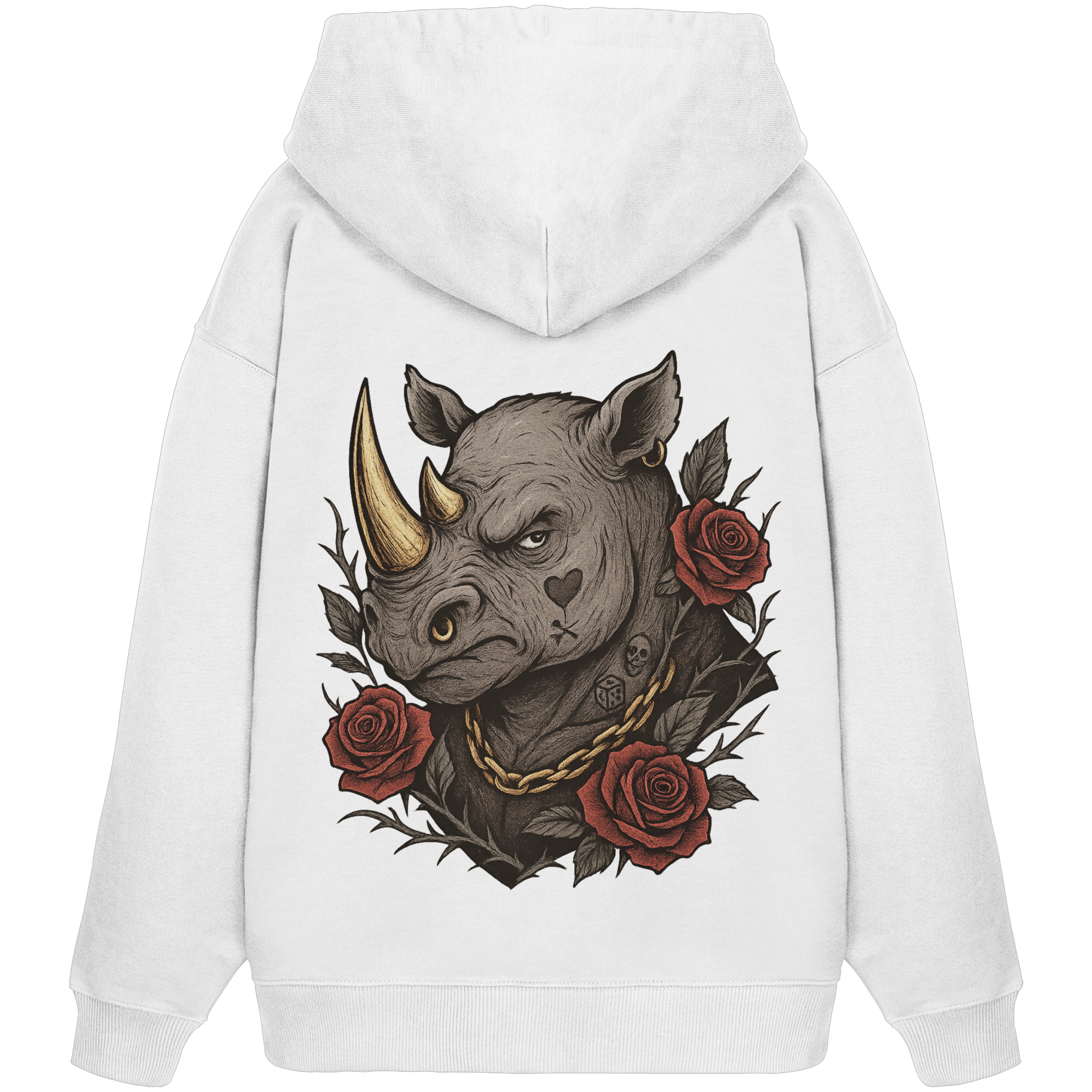 Inked Rhino - Organic Oversize Hoodie