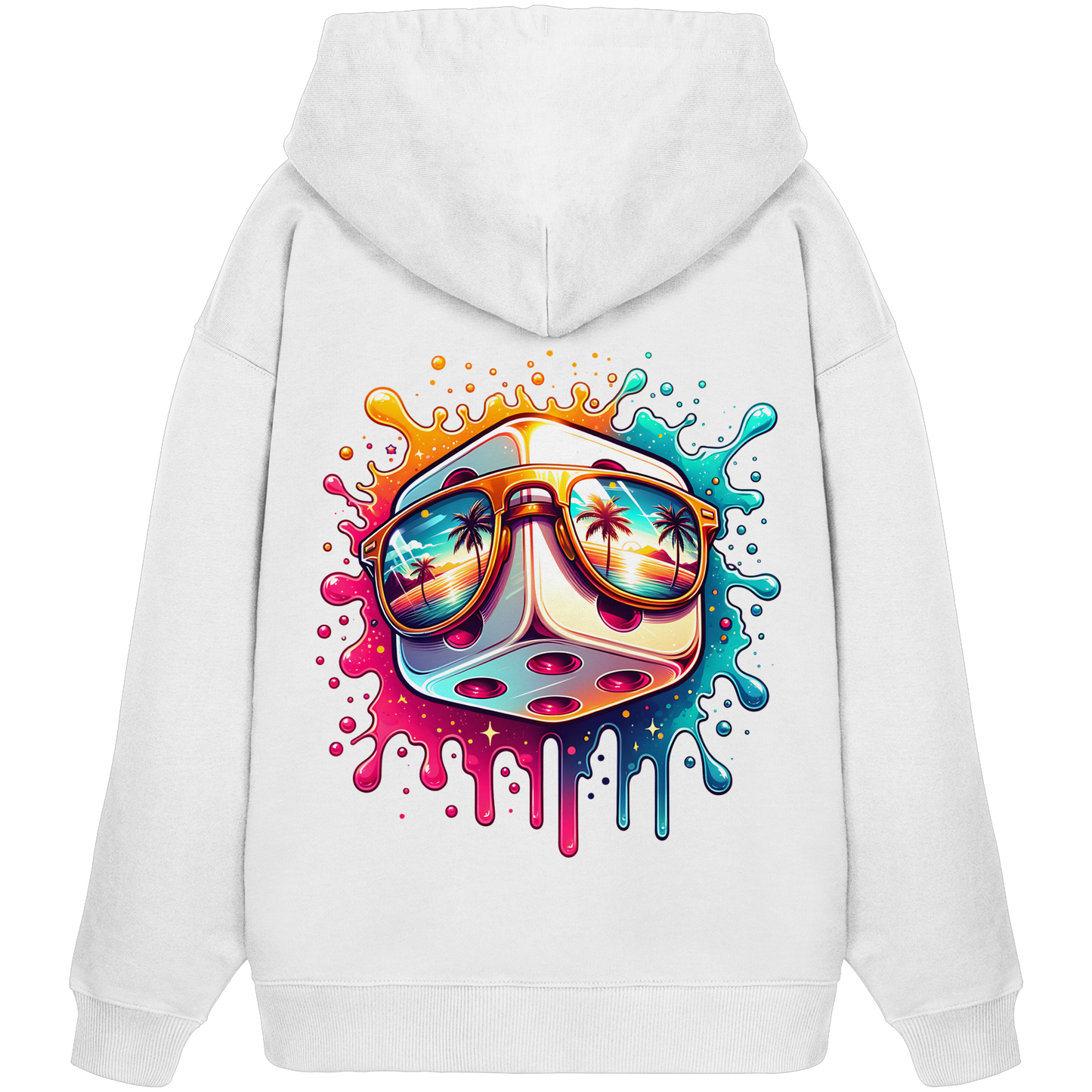Sunset Vibes Dice - Organic Oversize Hoodie
