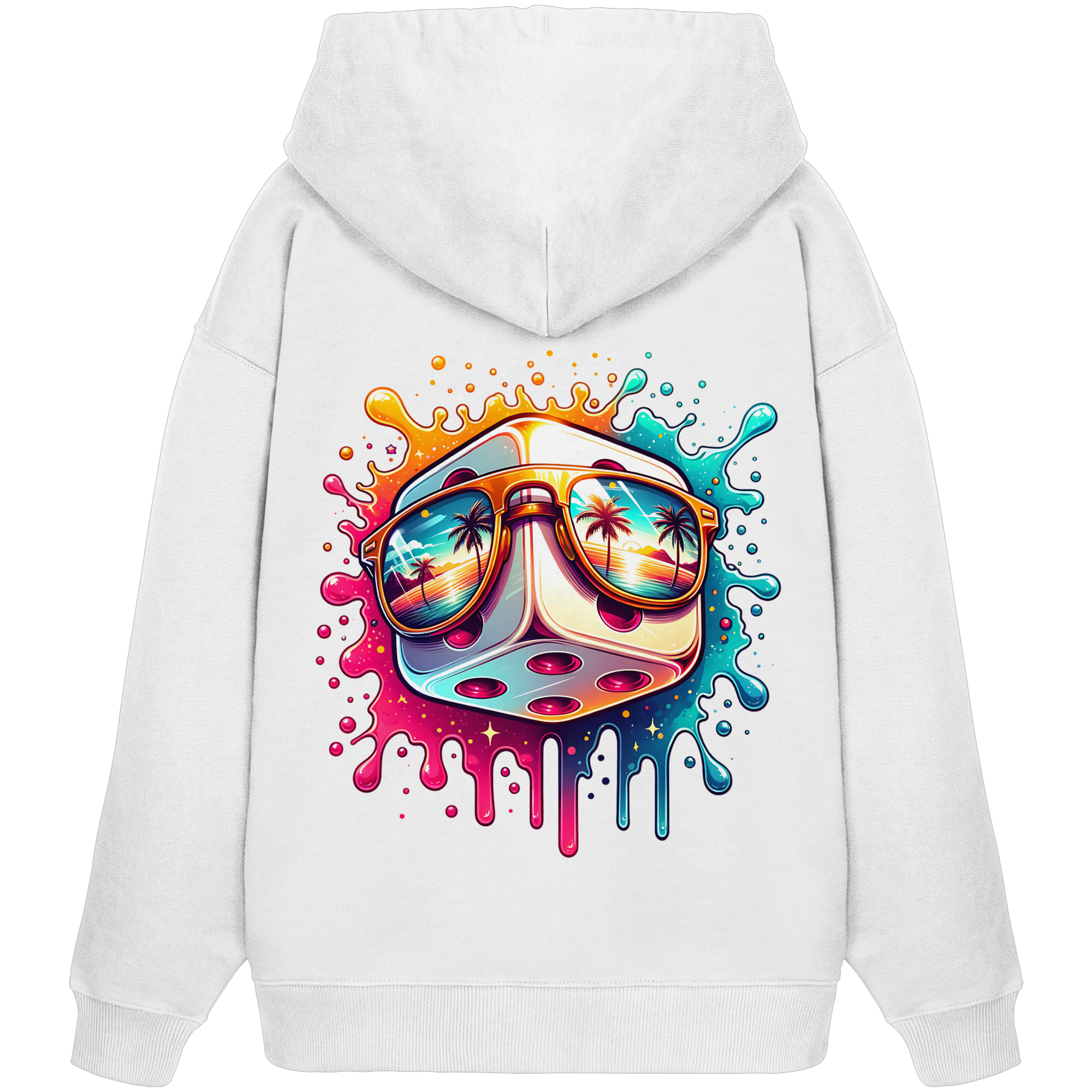 Sunset Vibes Dice - Organic Oversize Hoodie