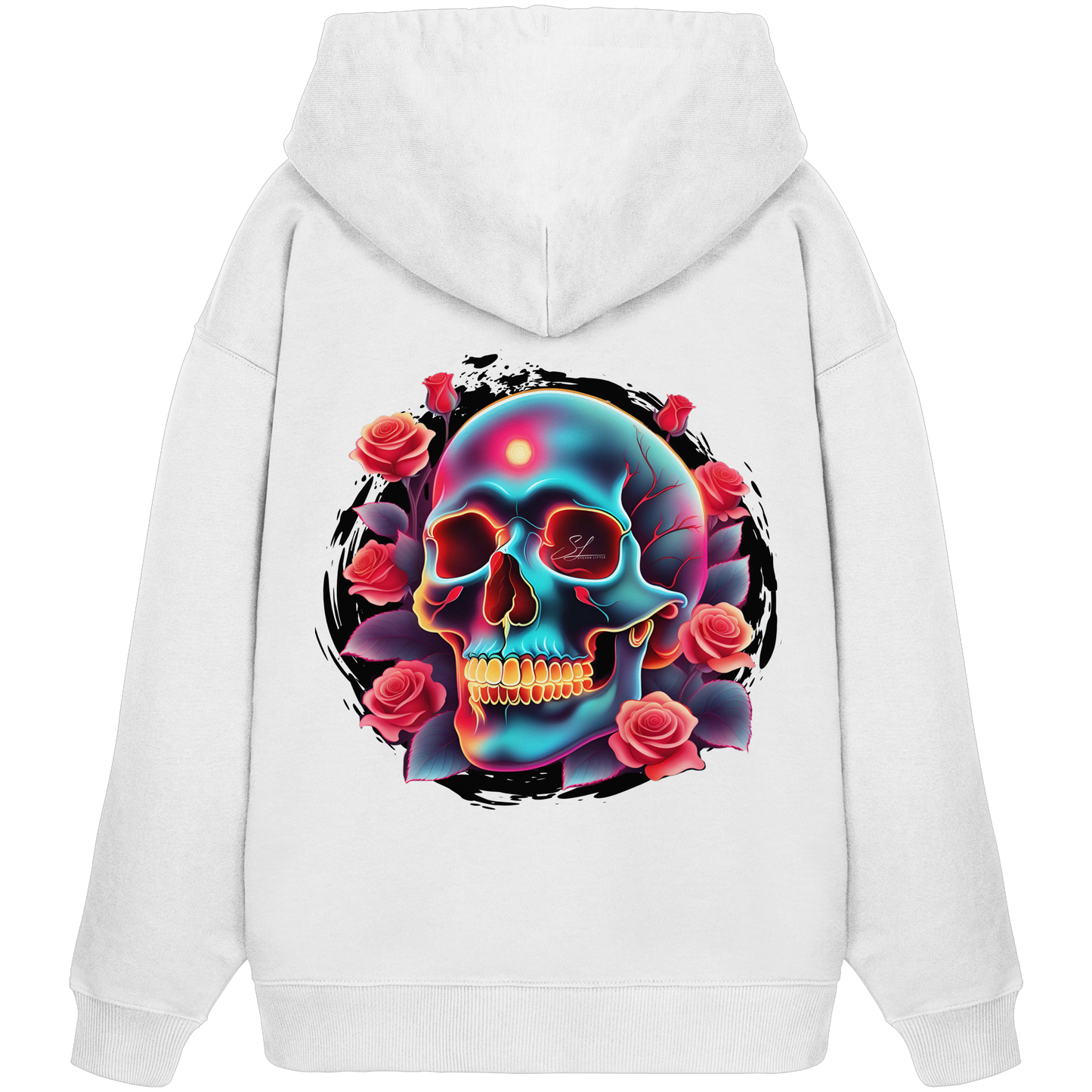Glow Skull - Organic Oversize Hoodie