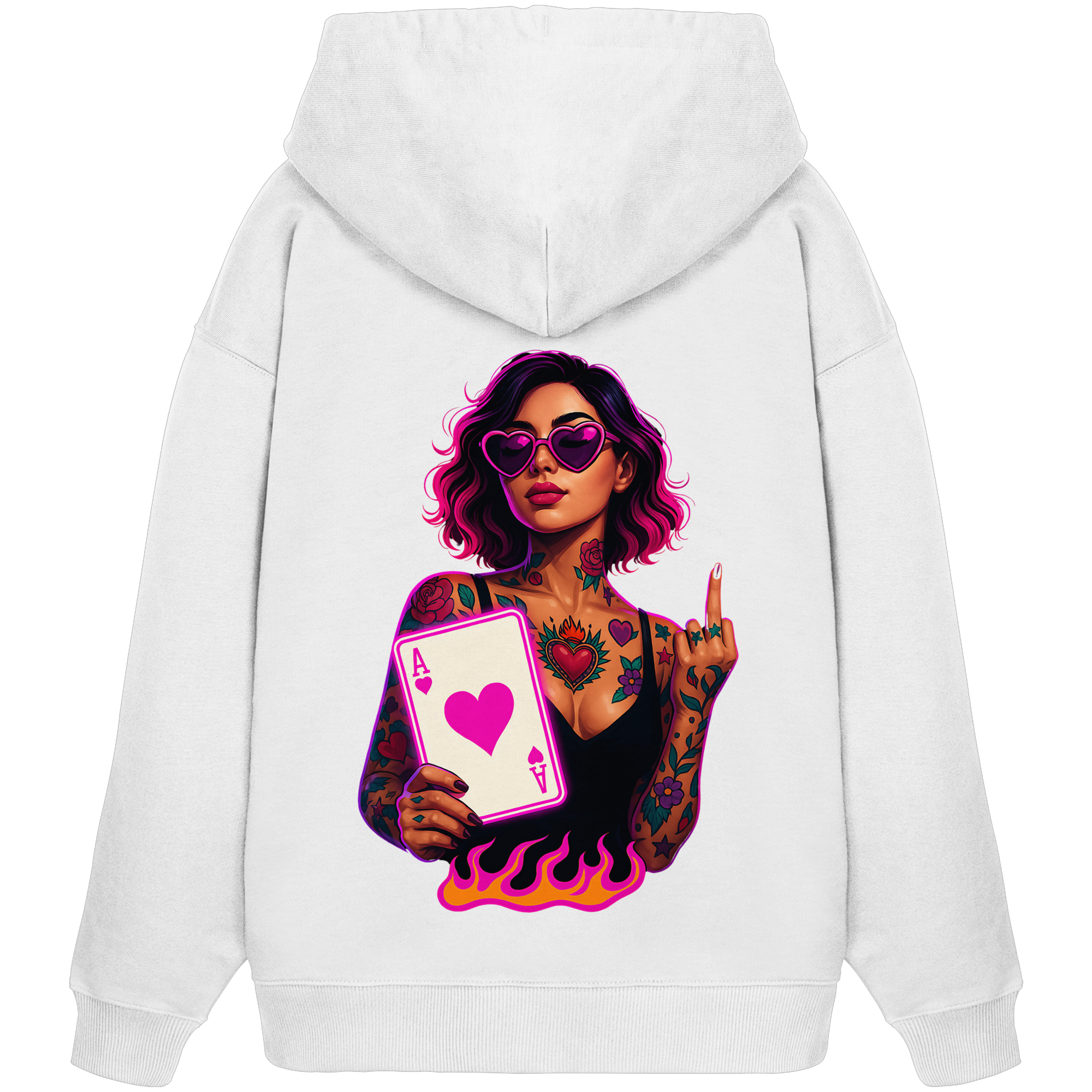 Queen of Hearts - Organic Oversize Hoodie