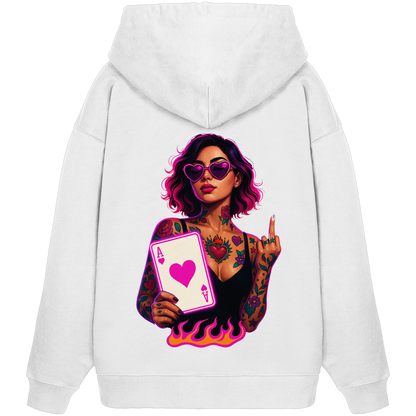 Queen of Hearts - Organic Oversize Hoodie