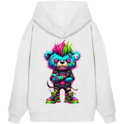Punk Neon Teddy - Organic Oversize Hoodie