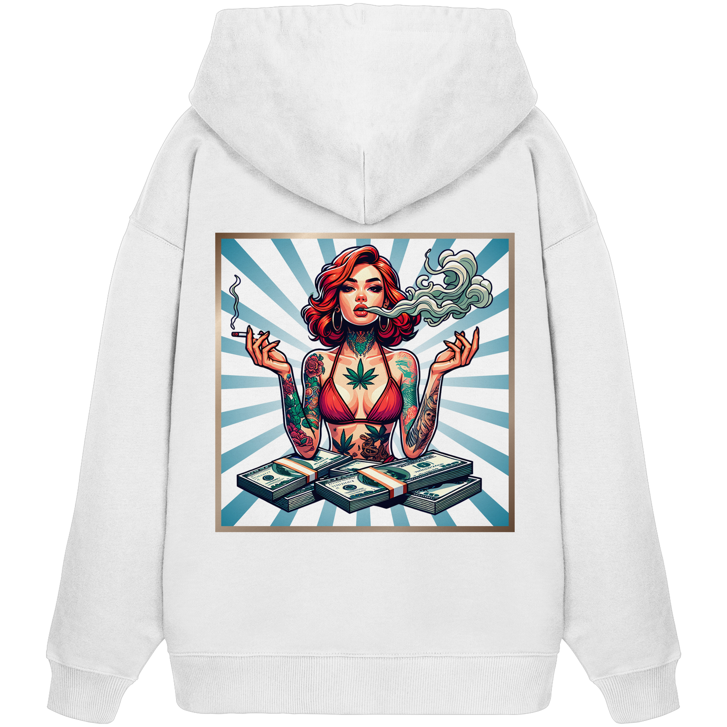 Rebel Rich - Sweat à capuche oversize bio