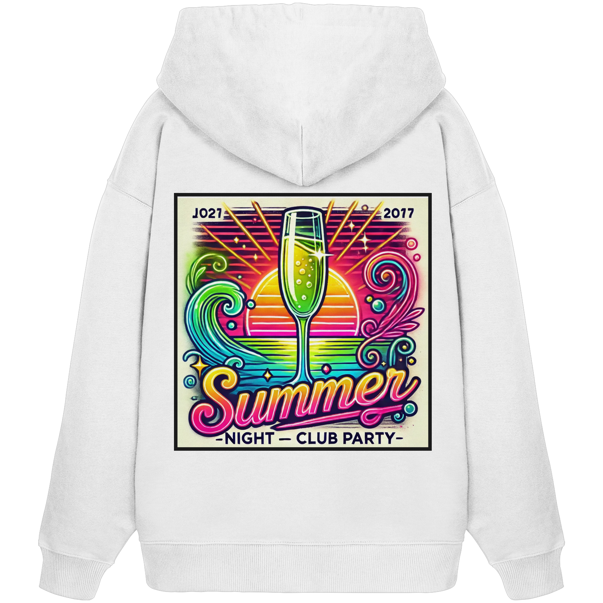 Summer Party Vibes - Organic Oversize Hoodie
