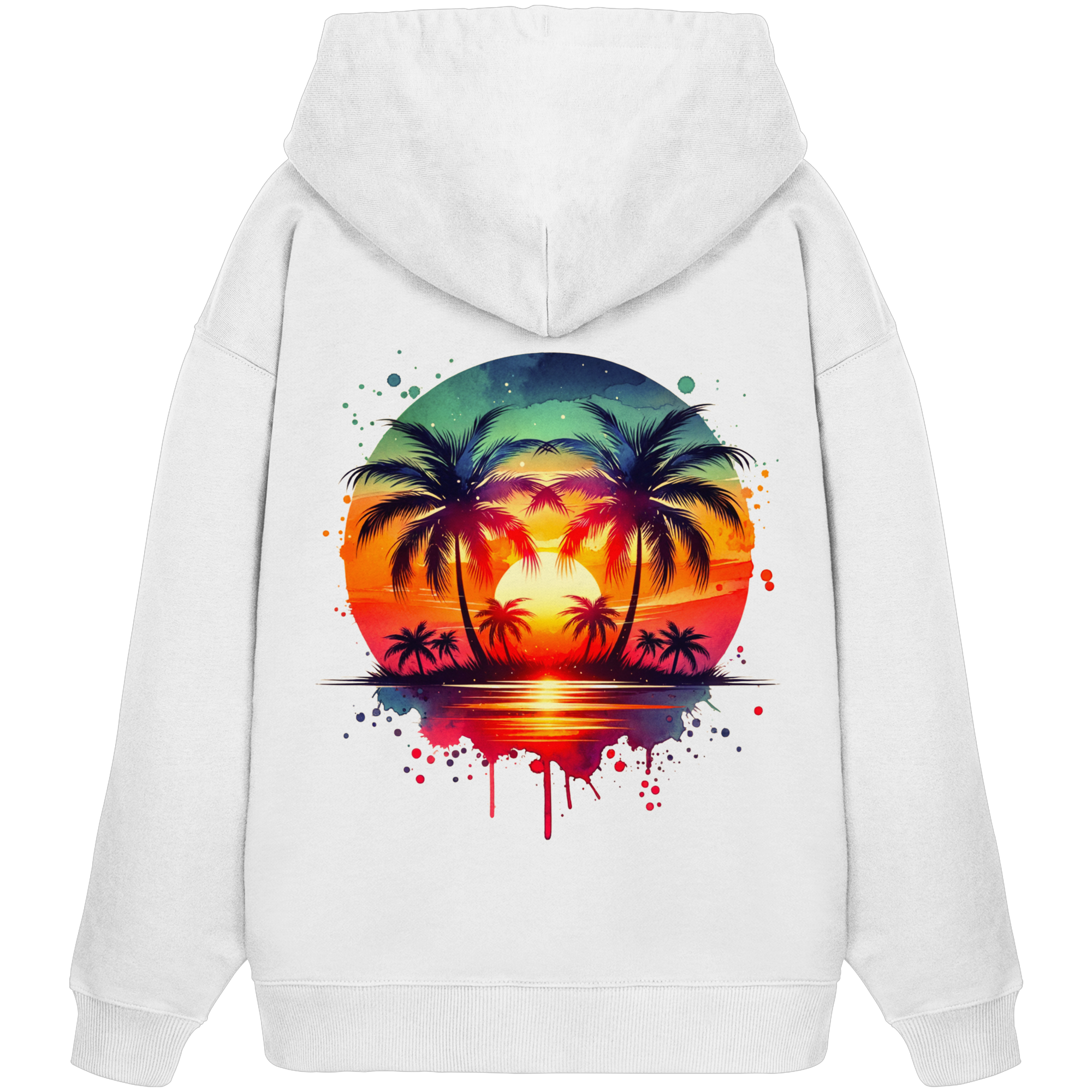 Tropical Sunset - Organic Oversize Hoodie