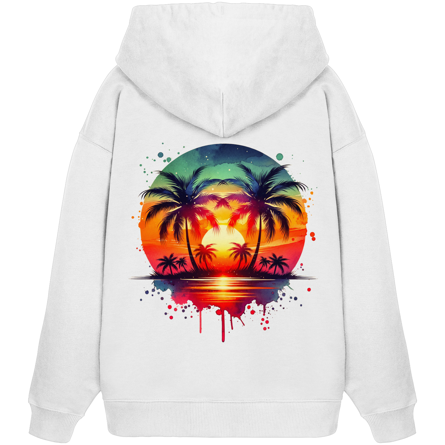 Tropical Sunset - Organic Oversize Hoodie