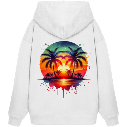 Tropical Sunset - Organic Oversize Hoodie