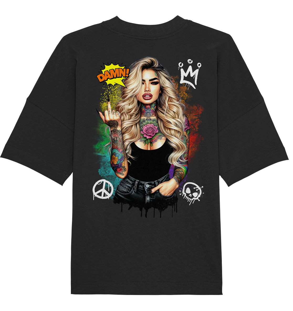 Ink Queen - Organic Oversize Shirt