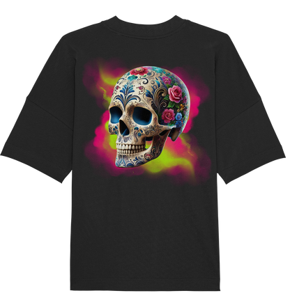 Floral Skull - Organic Oversize Shirt