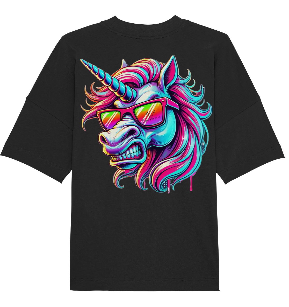 Funky Unicorn - Organic Oversized Shirt