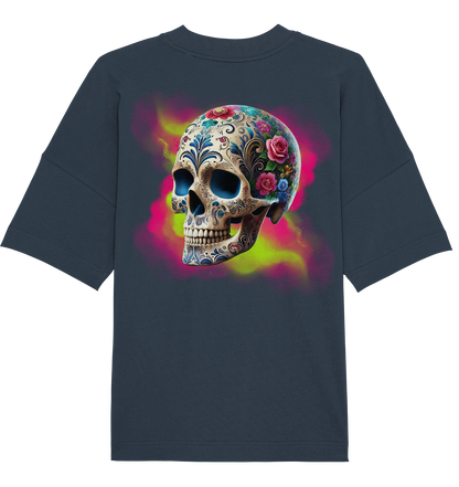 Floral Skull - Organic Oversize Shirt