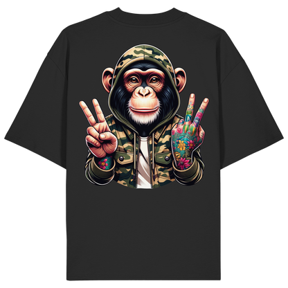 Jungle Ink Monkey - Organic Oversize Shirt