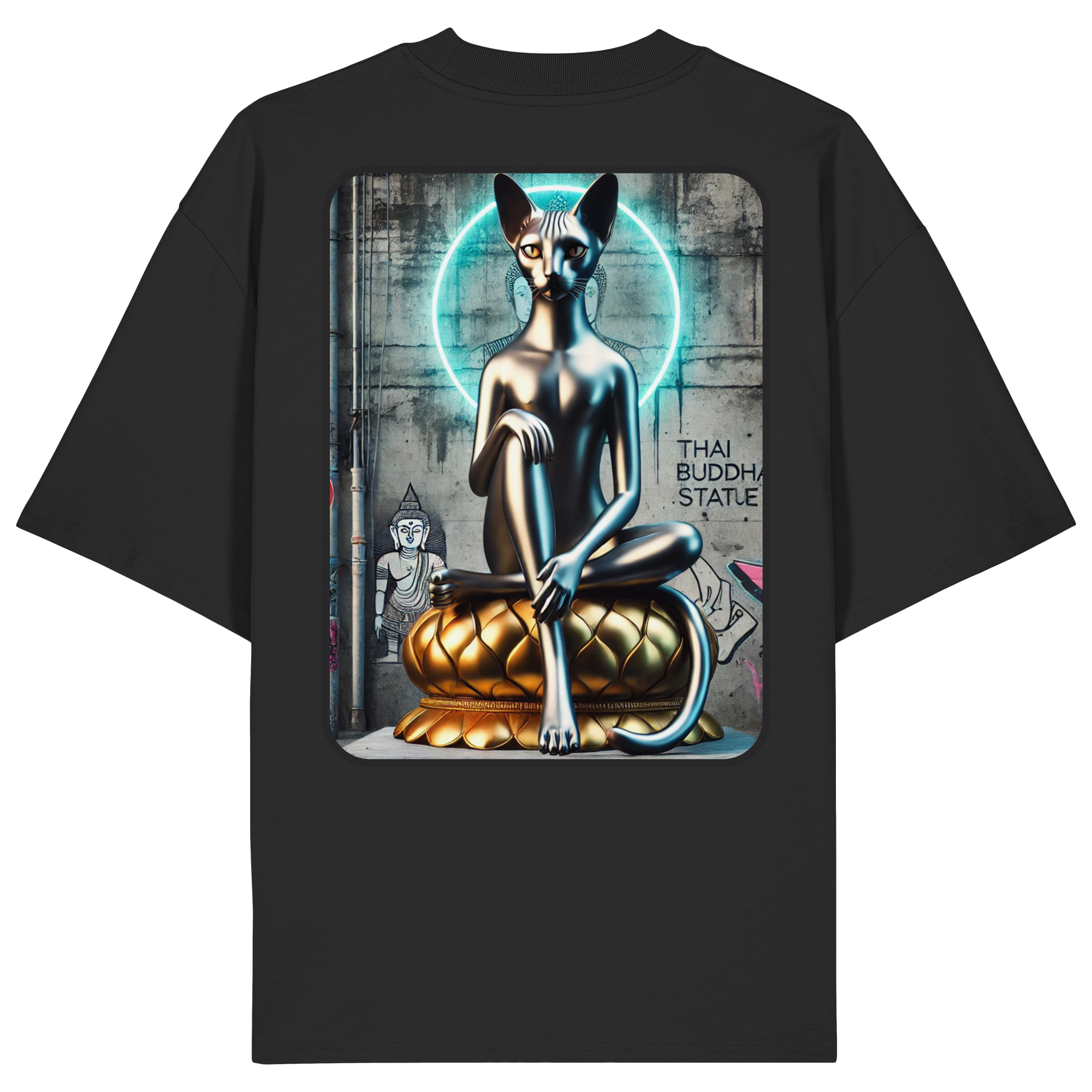 Mystic Cat - Organic Oversize Shirt