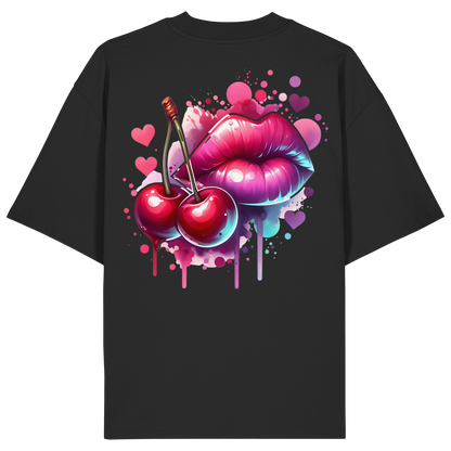 Cherry Kisses - Organic Oversize Shirt
