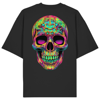 Psychedelic Skull - Organic Oversize Shirt