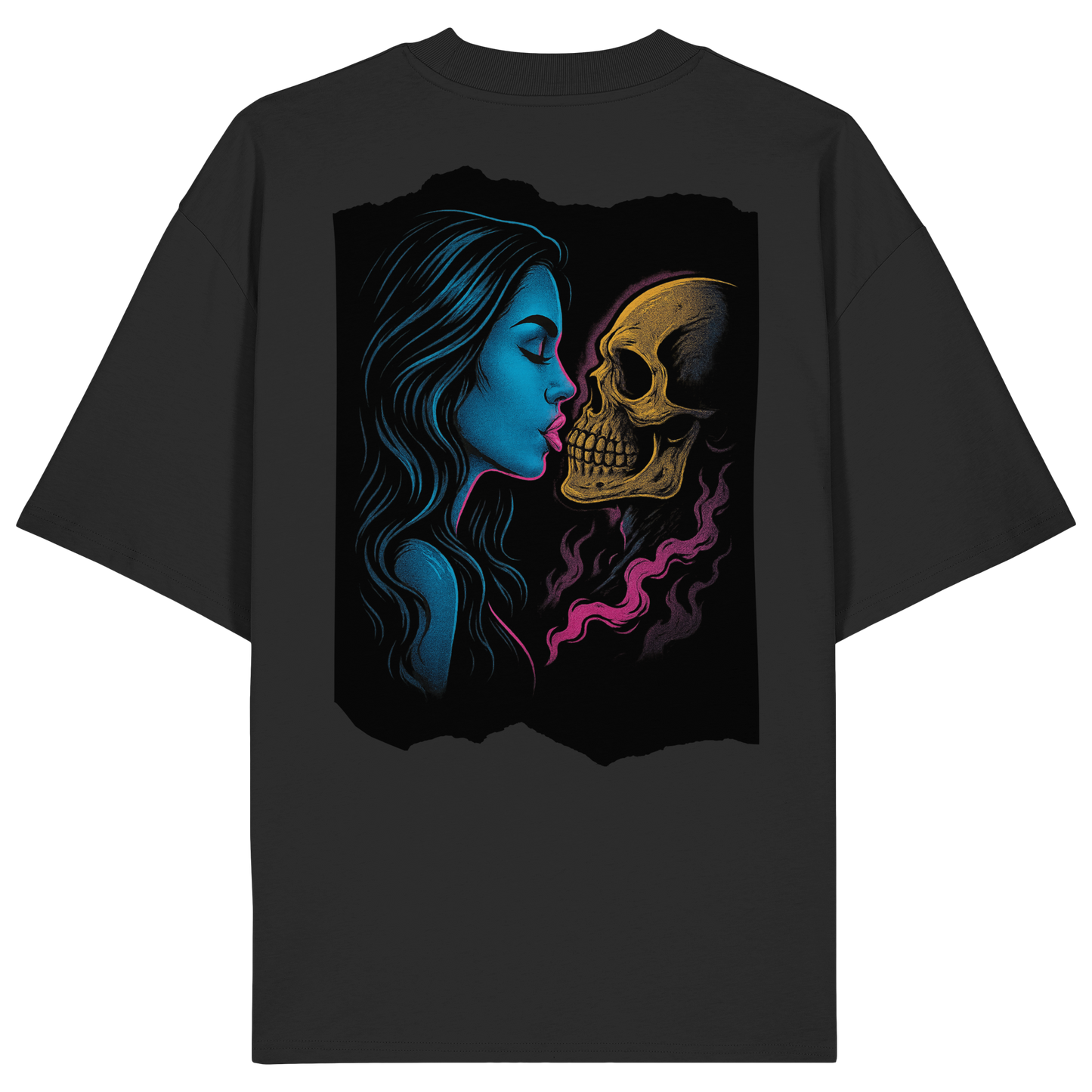 Kissing Skull - Organic Oversize Shirt