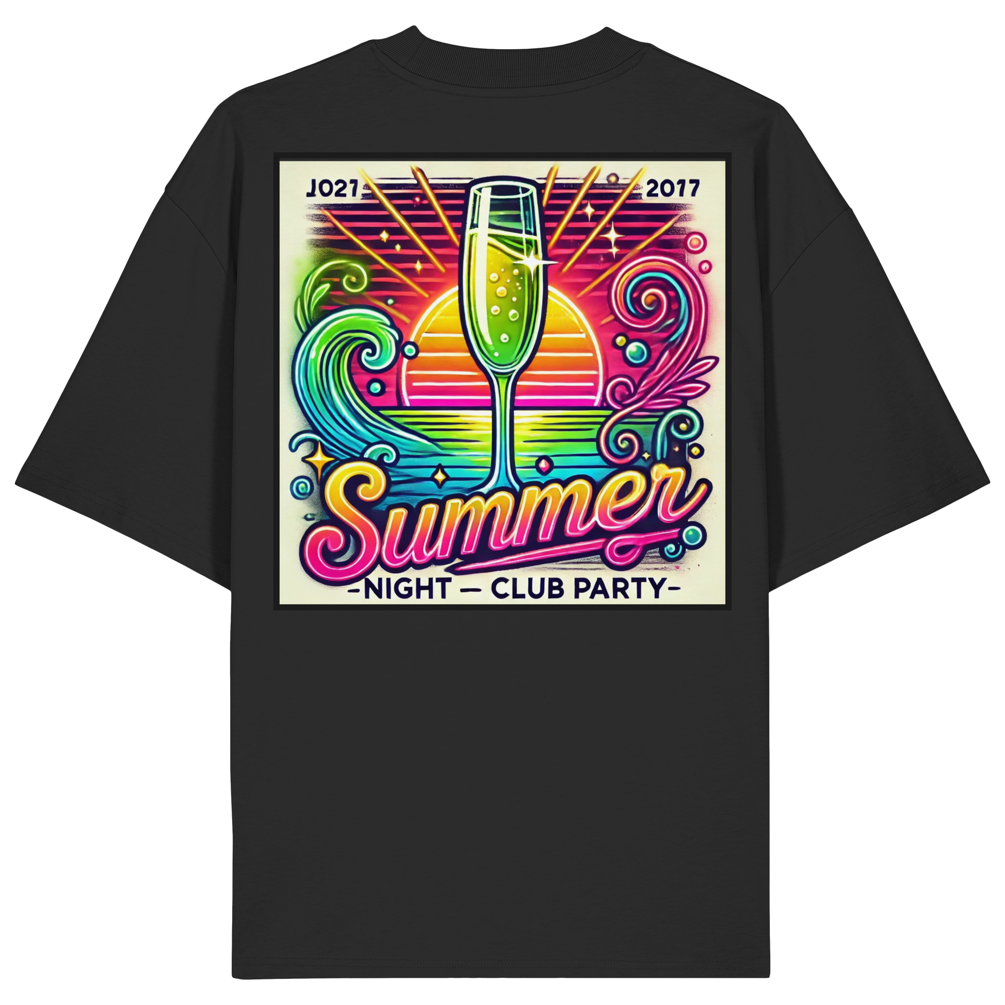 Summer Party Vibes - Organic Oversize Shirt