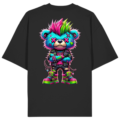 Punk Neon Teddy - Organic Oversize Shirt