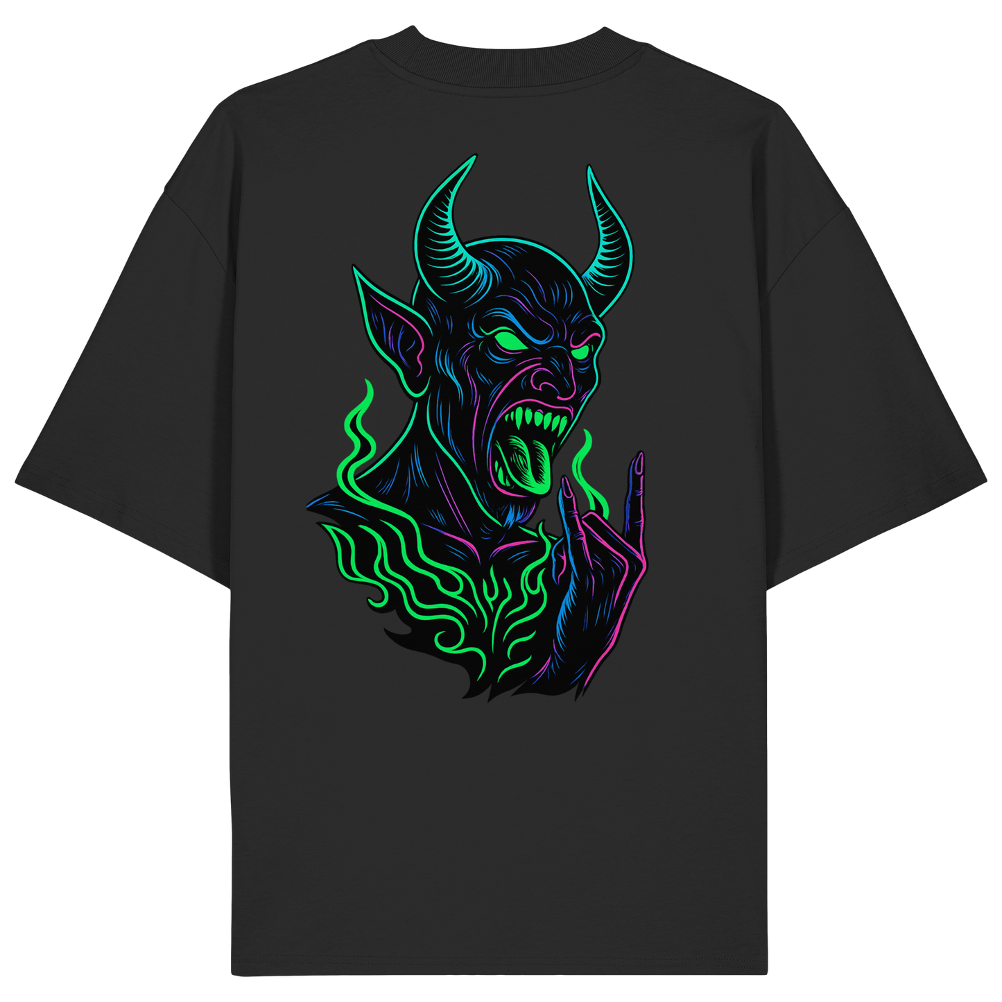 Neon Hellfire - Organic Oversize Shirt