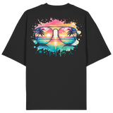 Tropical Sunset Glasses - Organic Oversize Shirt