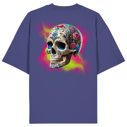 Floral Skull - Organic Oversize Shirt
