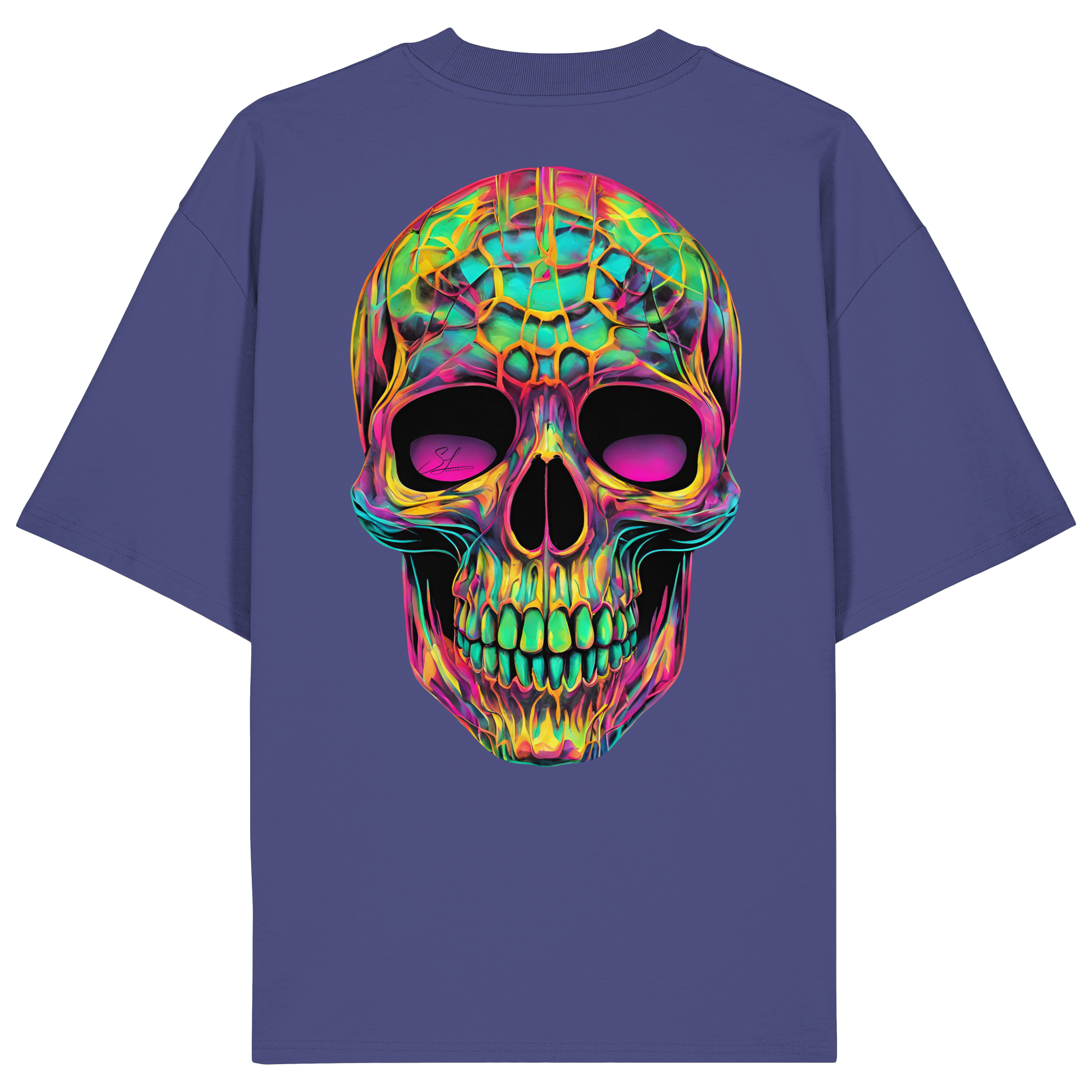 Psychedelic Skull - Organic Oversize Shirt
