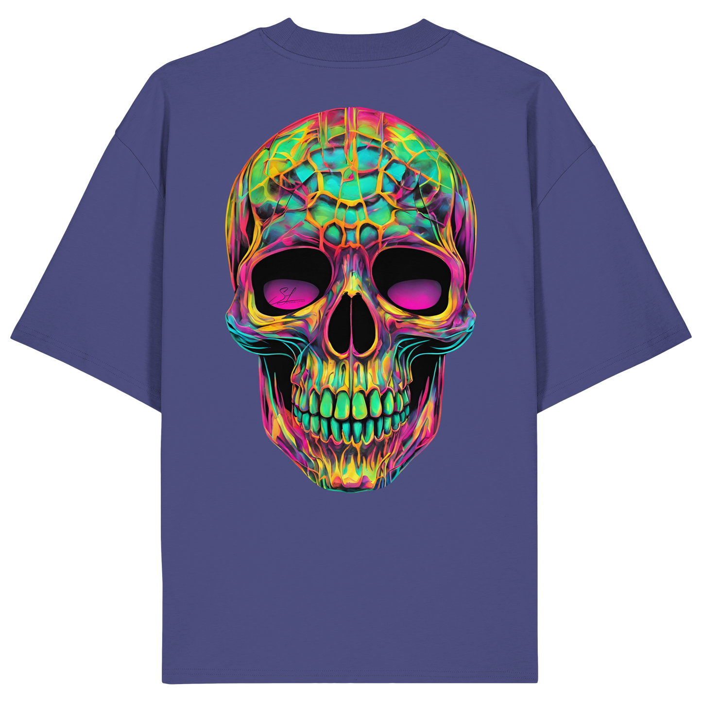 Psychedelic Skull - Organic Oversize Shirt