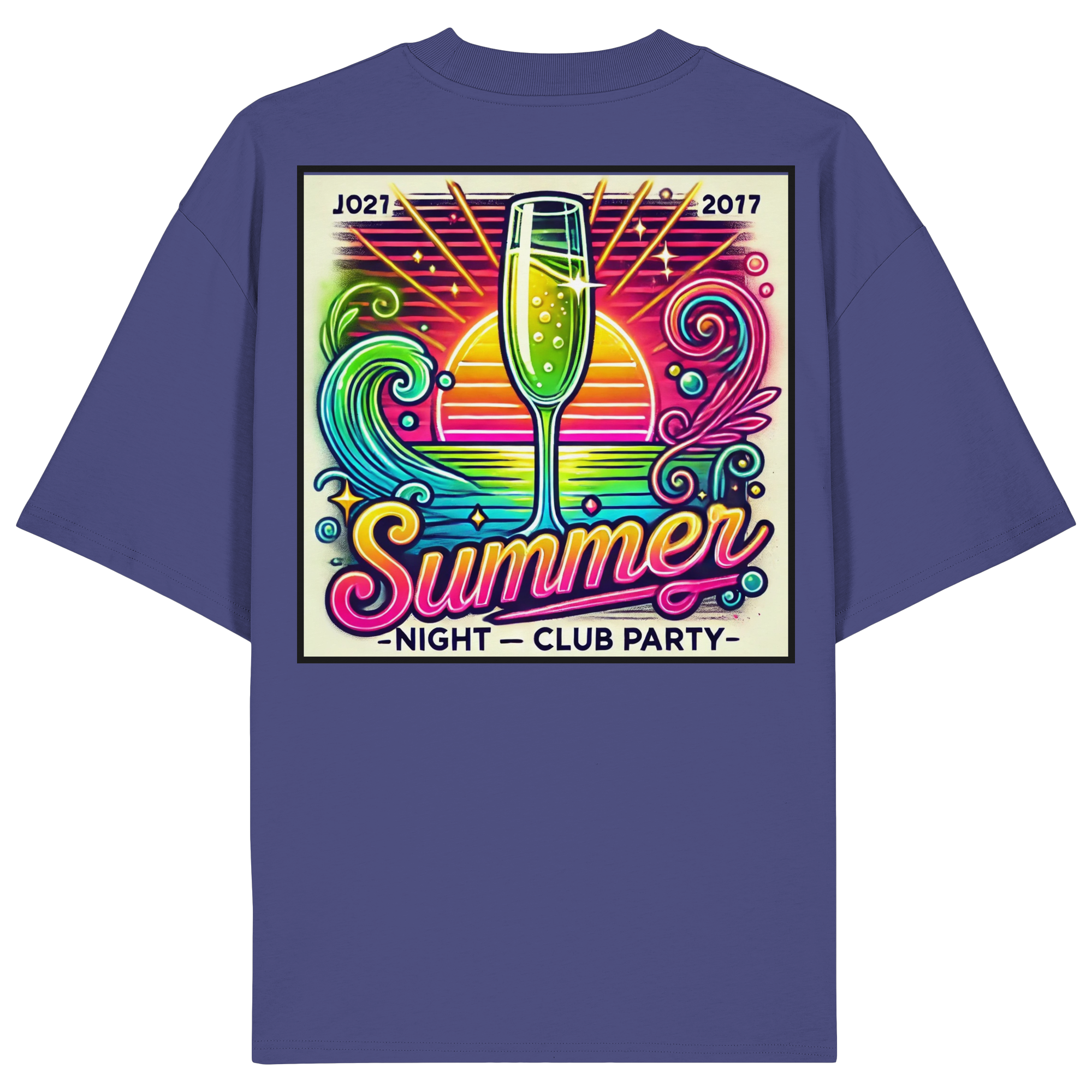 Summer Party Vibes - Organic Oversize Shirt