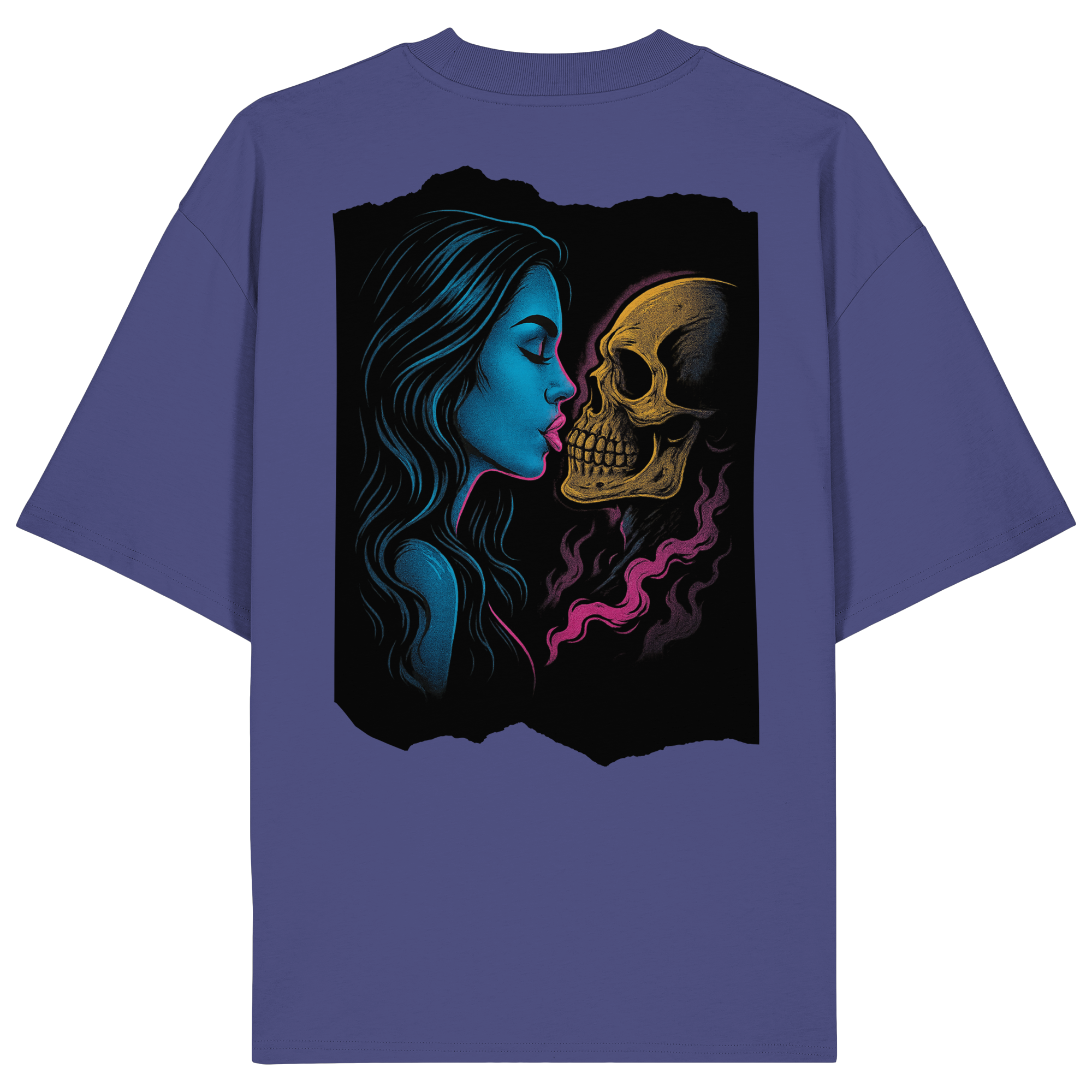 Kissing Skull - Organic Oversize Shirt