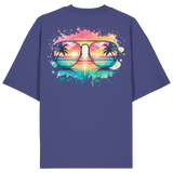 Tropical Sunset Glasses - Organic Oversize Shirt