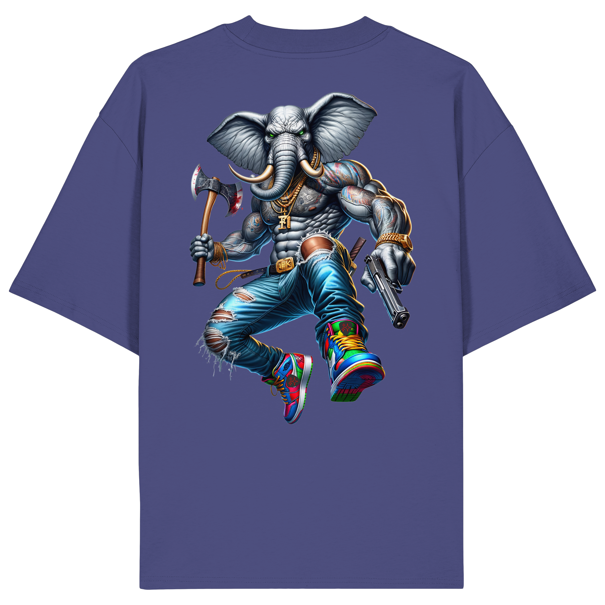 Elephant Warrior - Organic Oversize Shirt