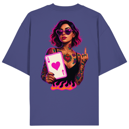 Queen of Hearts - Organic Oversize Shirt