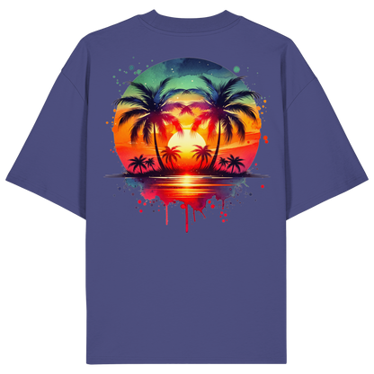 Tropical Sunset - Organic Oversize Shirt