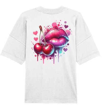Cherry Kiss - Organic Oversized Shirt